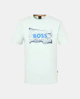 BOSS: Тёмная футболка 