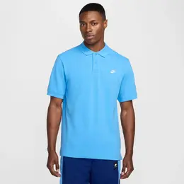 Nike: Синее поло  Club