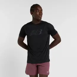 New Balance: Чёрная футболка 