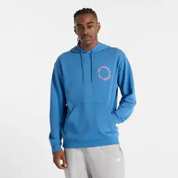 New Balance: Синяя толстовка 