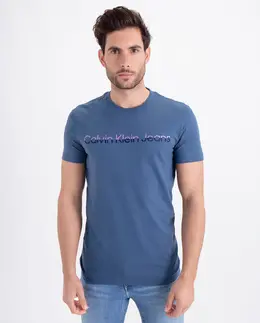 Calvin Klein Jeans: Синяя футболка 