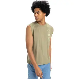 Quiksilver: Бежевая футболка 