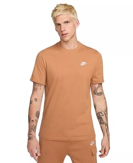 Nike: Бежевая футболка  Sportswear Club