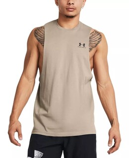 Under Armour: Коричневая футболка 