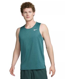 Nike: Зелёная майка  Dri FIT