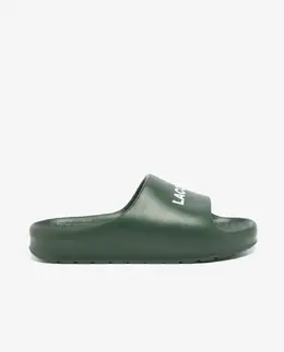Lacoste: Тёмные шлёпанцы 