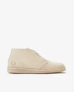 Fred Perry: Бежевые ботинки 