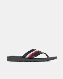 Tommy Hilfiger: Чёрные сандалии 
