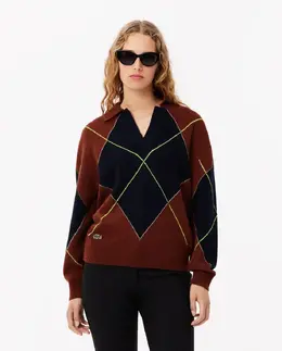 Lacoste: Свитер с воротником 