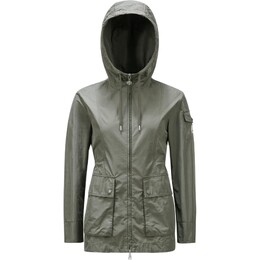 Moncler: Зелёная куртка 