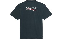 Balenciaga: Чёрная футболка 