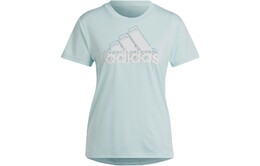 Adidas: Синяя футболка 