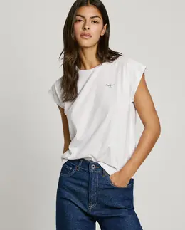 Pepe Jeans: Белая футболка 
