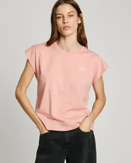 Pepe Jeans: Розовая футболка 
