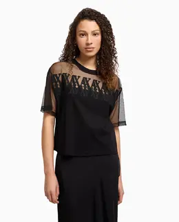 Armani Exchange: Короткая футболка 