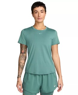 Nike: Зелёный топ  Dri FIT