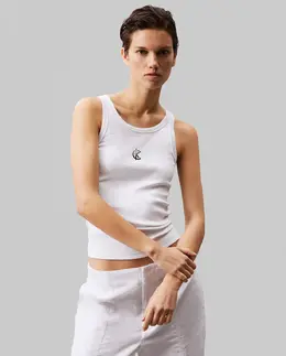 Calvin Klein Jeans: Белый топ 
