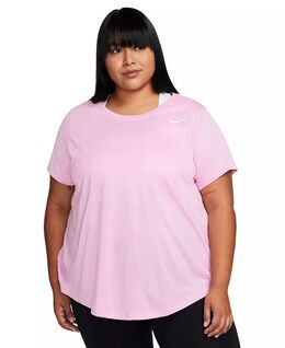 Nike: Розовая футболка  Dri FIT