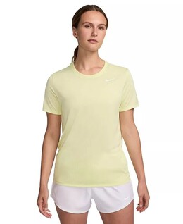 Nike: Жёлтая футболка  Dri FIT