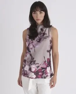 Calvin Klein: Блуза с принтом 