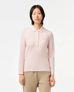 Lacoste: Розовая рубашка 