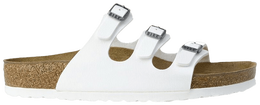 Birkenstock: Белые кроссовки  Birko Flor