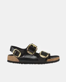 Birkenstock: Чёрные сандалии  Milano