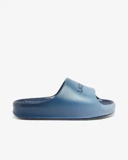 Lacoste: Тёмные шлёпанцы 