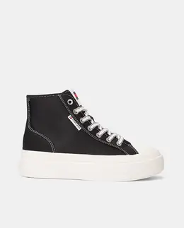 Tommy Hilfiger: Чёрные кроссовки 