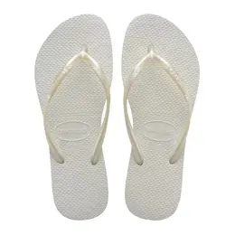 Havaianas: Белые шлёпанцы 