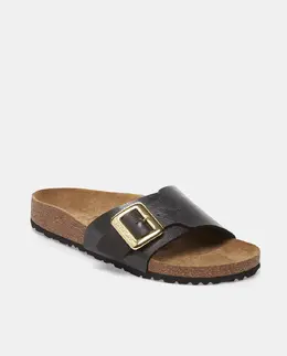 Birkenstock: Чёрные сандалии 