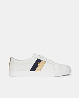 Lauren Ralph Lauren: Белые кроссовки 