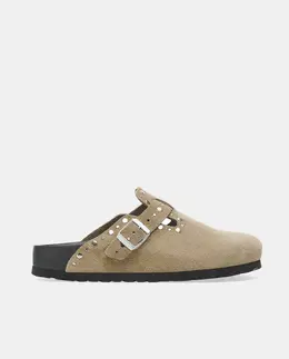 Birkenstock: Бежевые сабо 