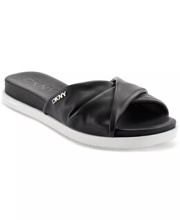 DKNY: Чёрные шлёпанцы 