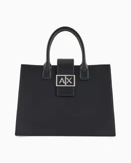 Armani Exchange: Чёрная сумка 