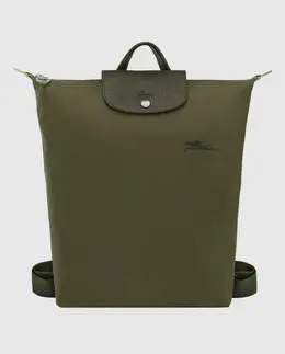 Longchamp: Тёмный рюкзак  Le Pliage