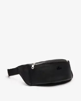 Lacoste: Чёрная поясная сумка 