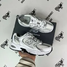New Balance: Серебристые кроссовки  530
