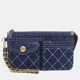 Chanel: Синий клатч 