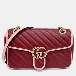 Gucci: Розовая сумка  Marmont