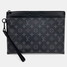 Louis Vuitton: Чёрный клатч  Pochette