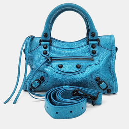 Balenciaga: Голубая сумка 