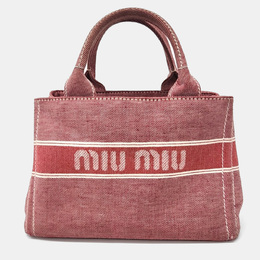 Miu Miu: Красная сумка-шоппер 