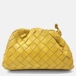 Bottega Veneta: Жёлтая сумка через плечо 