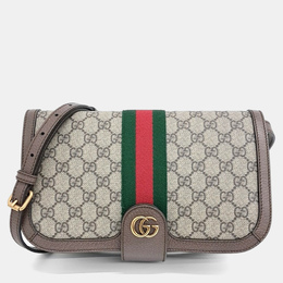 Gucci: Бежевая сумка  Ophidia