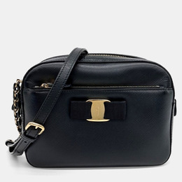 Salvatore Ferragamo: Чёрная сумка 
