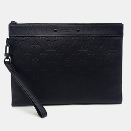 Louis Vuitton: Чёрная сумка  Pochette
