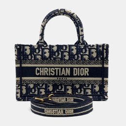 Dior: Синяя сумка-шоппер 