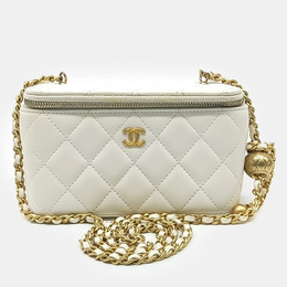 Chanel: Белая сумка через плечо 