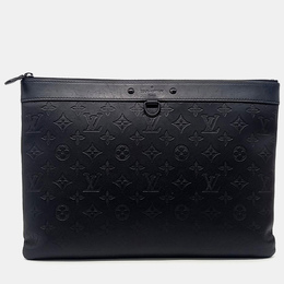 Louis Vuitton: Чёрный клатч  Pochette